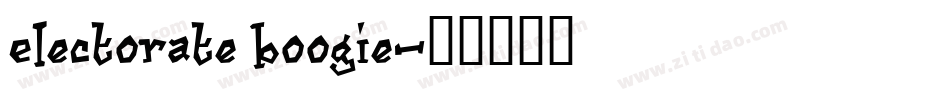 Electorate Boogie字体转换